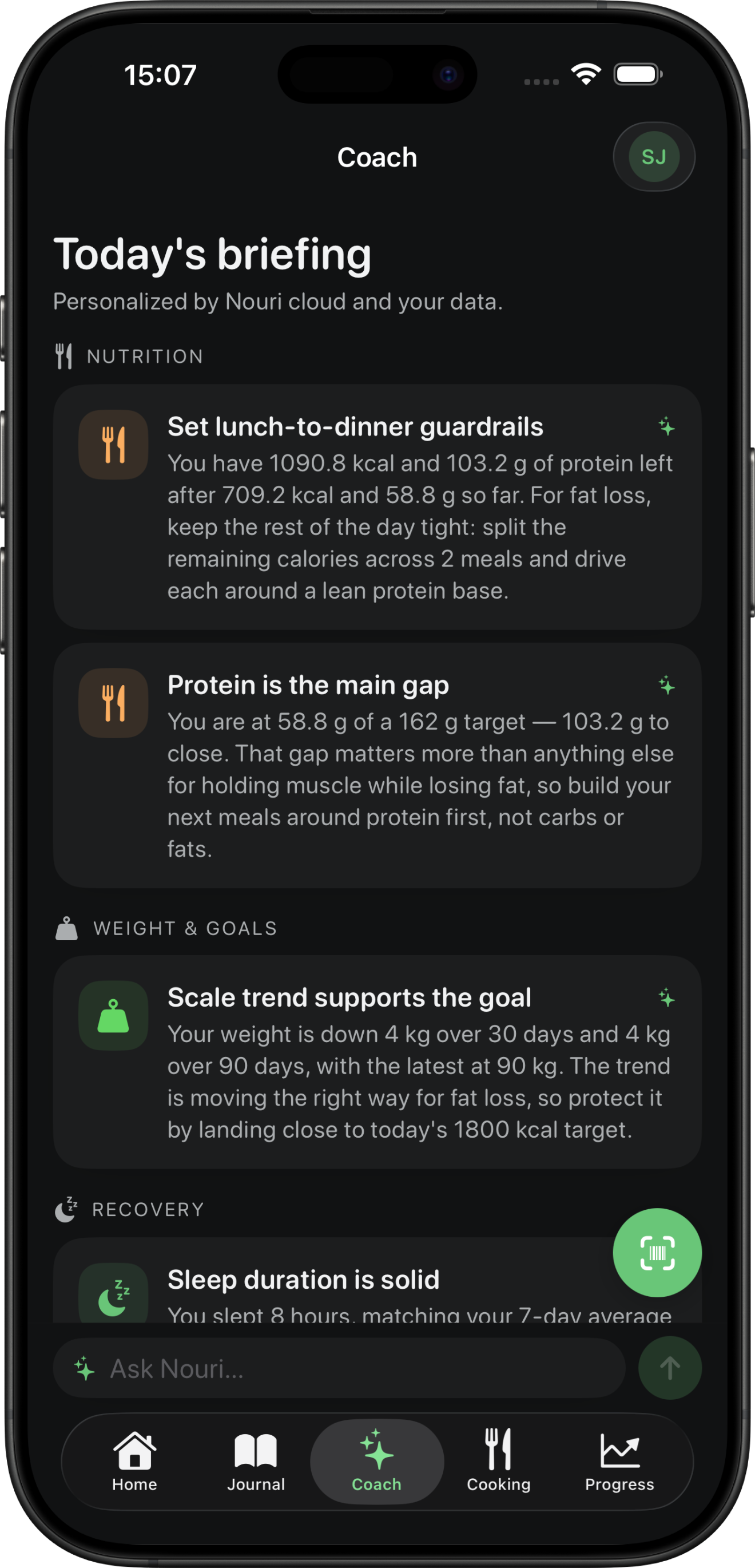 A daily briefing that knows you.